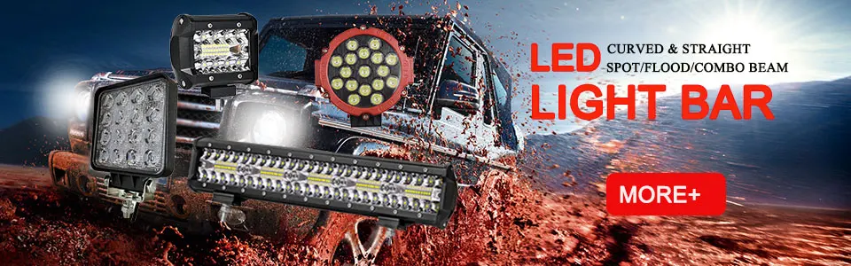 Рабочий светильник Led Bar Offroad 12 в 72 Вт 6 дюймов Автомобильный светильник для ATV SUV трактор Мотоцикл лодка автобус противотуманный светильник луч двухрядный точечный светильник