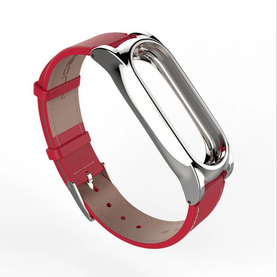 Zuczug ремень из натуральной кожи для Xiaomi Mi Band 1/1 s/2 коровьей материал ремешки на запястье браслет заменить аксессуары