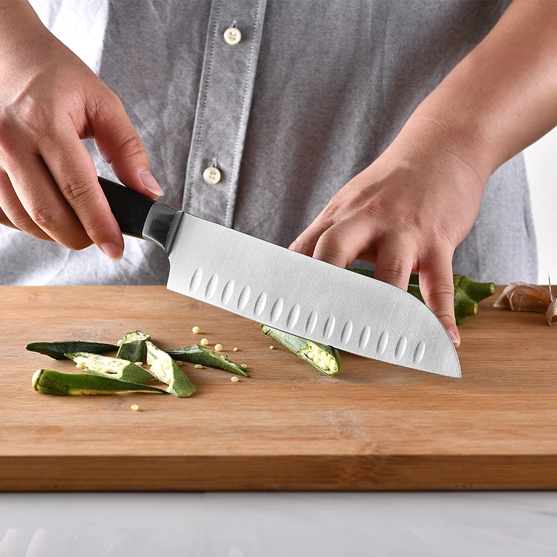 FHEAL 7/8 дюймов японские кухонные ножи из высокоуглеродистой нержавеющей стали нож