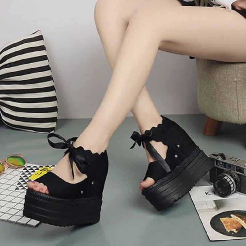 2019 г. новые летние туфли на толстой подошве с открытым носком женские сандалии