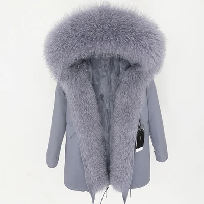 12 OFTBUY, зимняя женская куртка, большое натуральное меховое пальто, парка, Монгольская овчина, меховой воротник, подкладка из кроличьего меха Рекс, модное длинное пальто с кисточками - Цвет: 12