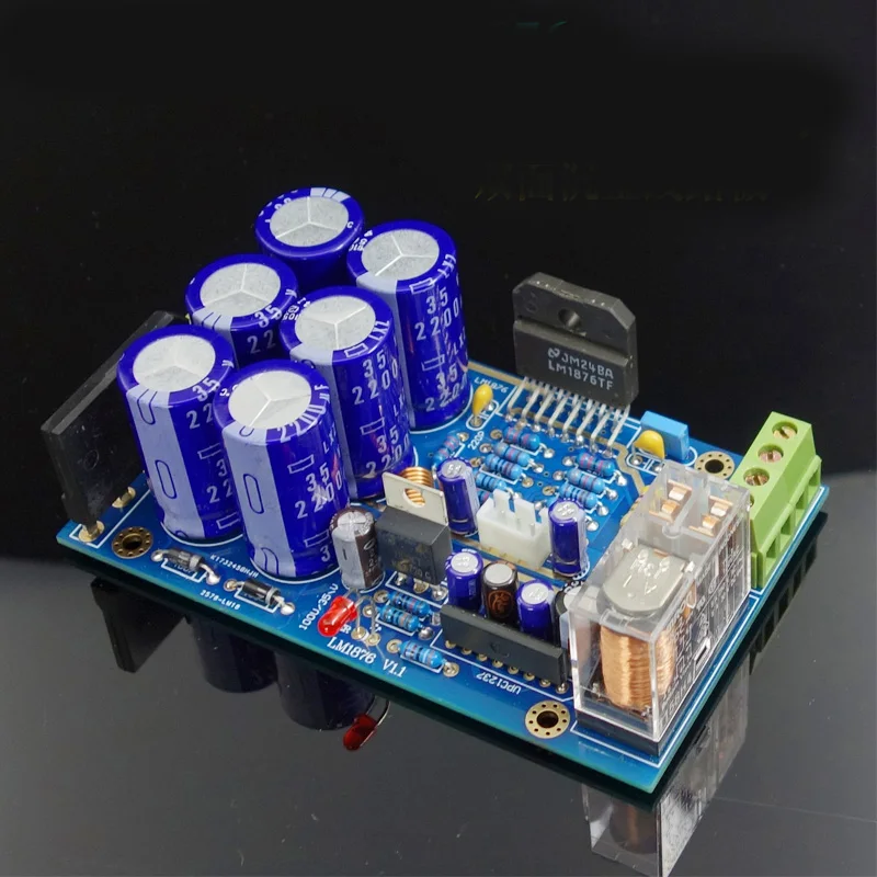 

30WX2 ACdual 15-20 в LM1876 усилитель плата роскошный материал золотая пластина супер LM1875 LM4766 домашний аудио усилитель плата