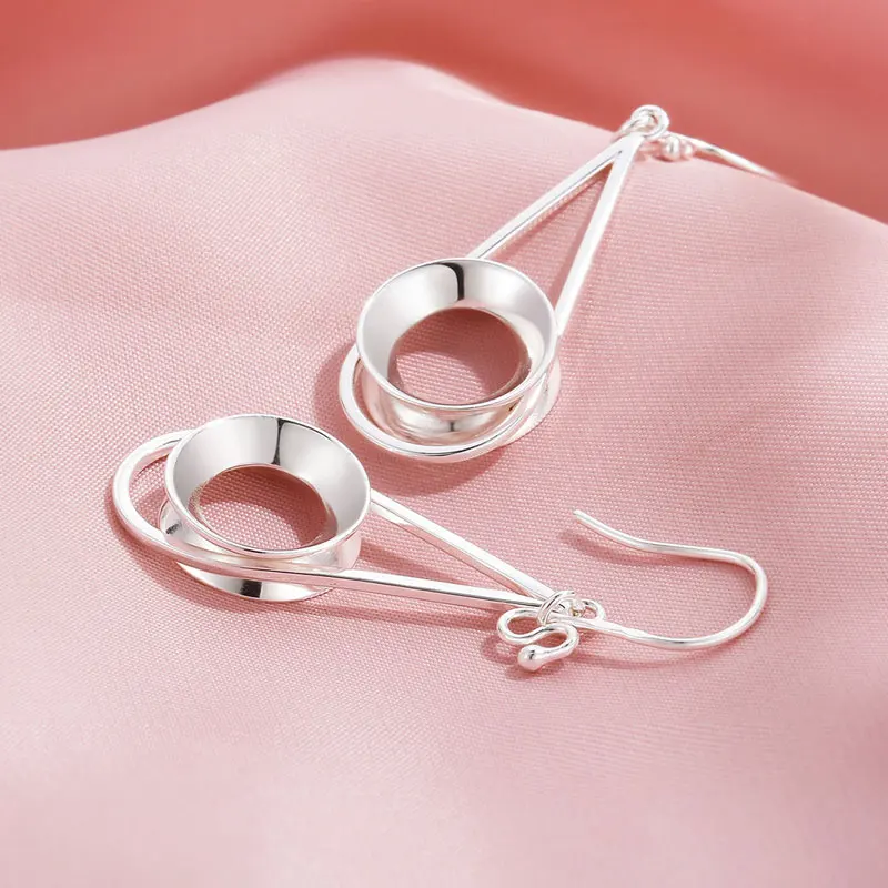 SA SILVERAGE Real 925 Sterling Silver Fox Drop Dangle Earrings | Украшения и аксессуары