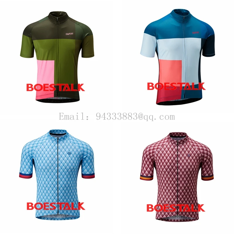 

Chapeau Pro Team Jersey Men's summer short-sleeved jersey outdoor cycling racing shirt quick-drying fabric mtb uci bike jersey