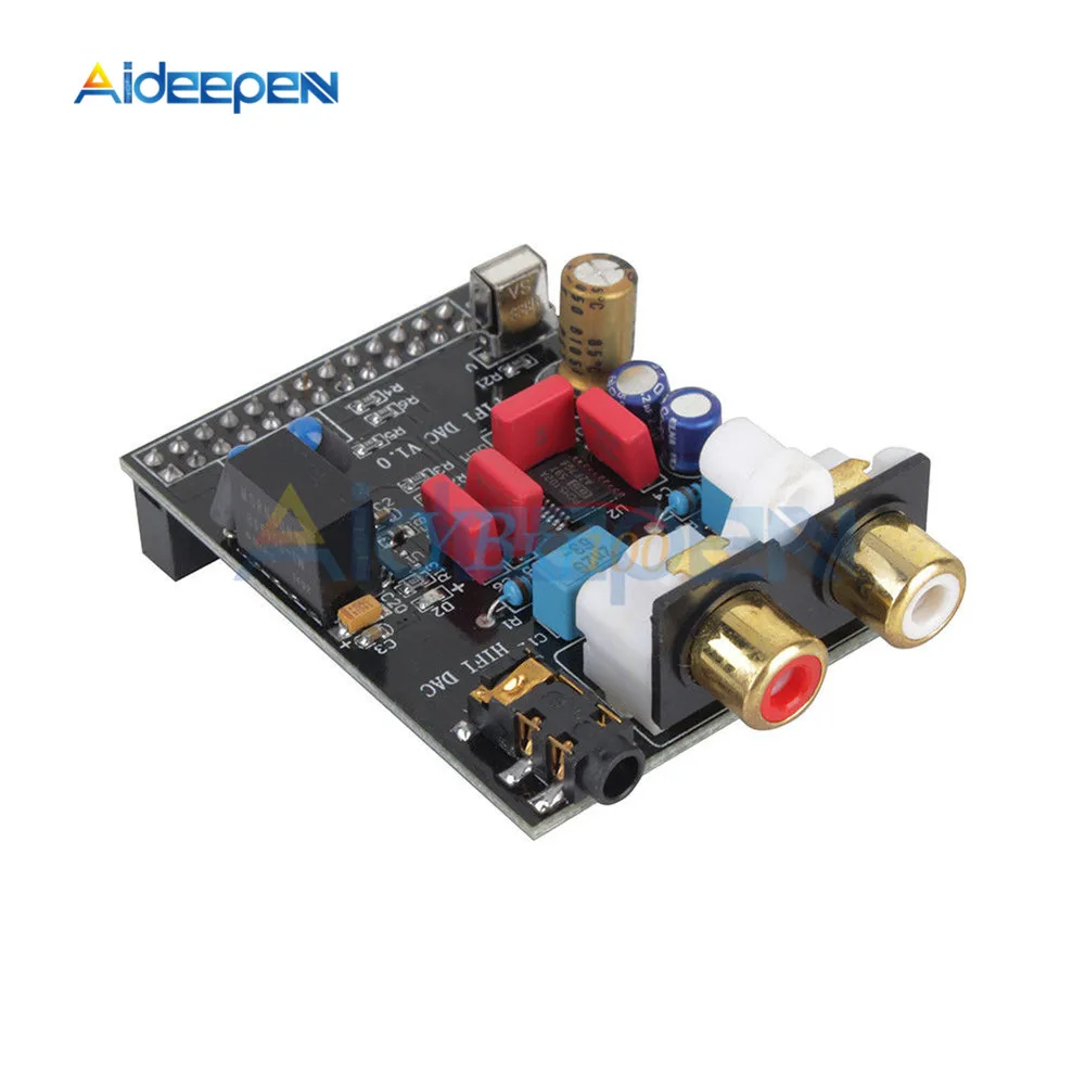HIFI DAC Аудио Звуковая карта модуль Плата расширения ies интерфейс 384 кГц для Raspberry pi/2/3/B+ аудио модуль