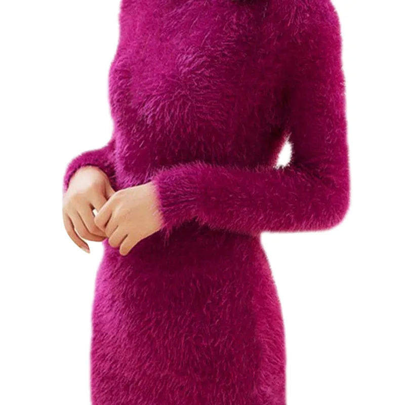 2019 New Women Korean Style Fluffy Mohair knitted Jumper Solid Color Long Sleeve V-neck Sweaters Pullover Pink sweater | Женская одежда
