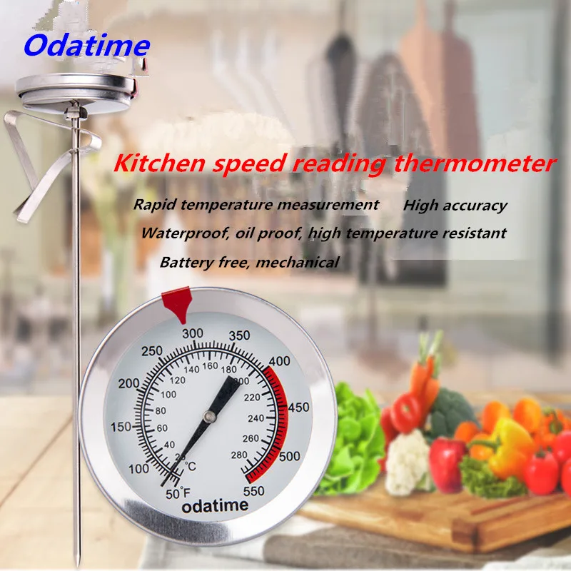 Odatime пищевой термометр из нержавеющей стали для мяса, барбекю, для приготовления пищи, еды, зонд, кухонные инструменты для быстрого восстановления температуры