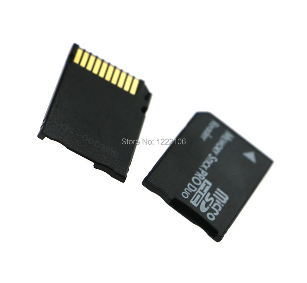 100 шт. Micro SD HC для карты памяти MS Pro Duo двойной адаптер с 2 слотами PSP 1000 2000 3000|hc|hc 300hc 10 |