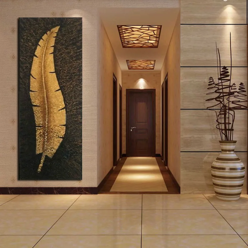 

modern abstract fashion oil painting on canvas Porch town house to ward off bad luck sword gold leaf free shipping