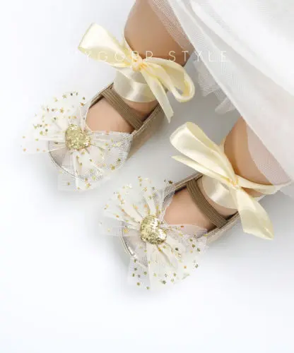 Newborn Baby Girl Sequins Glitter Crib Shoes Soft Sole Party Prewalker casual Pop Bow | Детская одежда и обувь