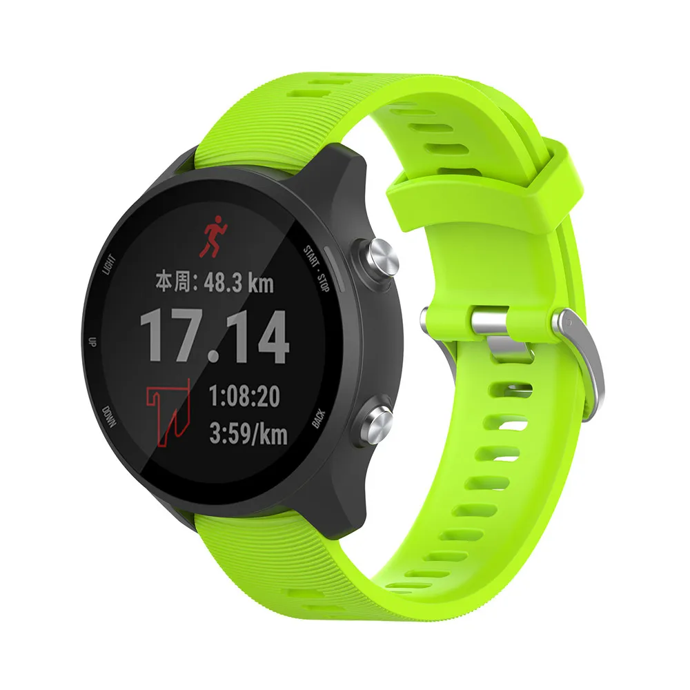 Ремешок сменный силиконовый для смарт часов Garmin Forerunner 245M 245|Смарт-аксессуары| |