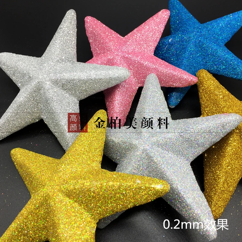 500 г лазерный серебряный золотой и порошок Голографический Серебряный Золотой