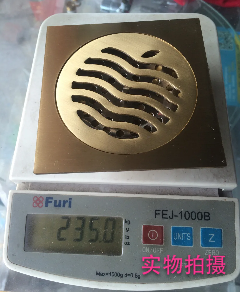 Бесплатная доставка высококачественный однотонный латунный напольный Слив для