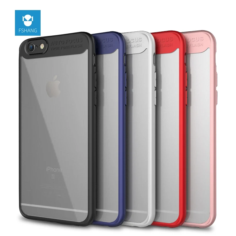 Fshang чехол для iPhone 6S Роскошные ультра тонкий HD ПК назад и ТПУ силиконовый Apple IPhone