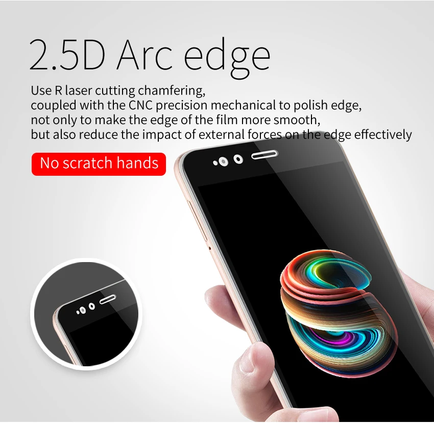 TCICPC Protective Glass For Xiaomi Mi 5X A1 MiA1 9H Full Cover Screen Protector Film Mi5X Tempered | Мобильные телефоны и