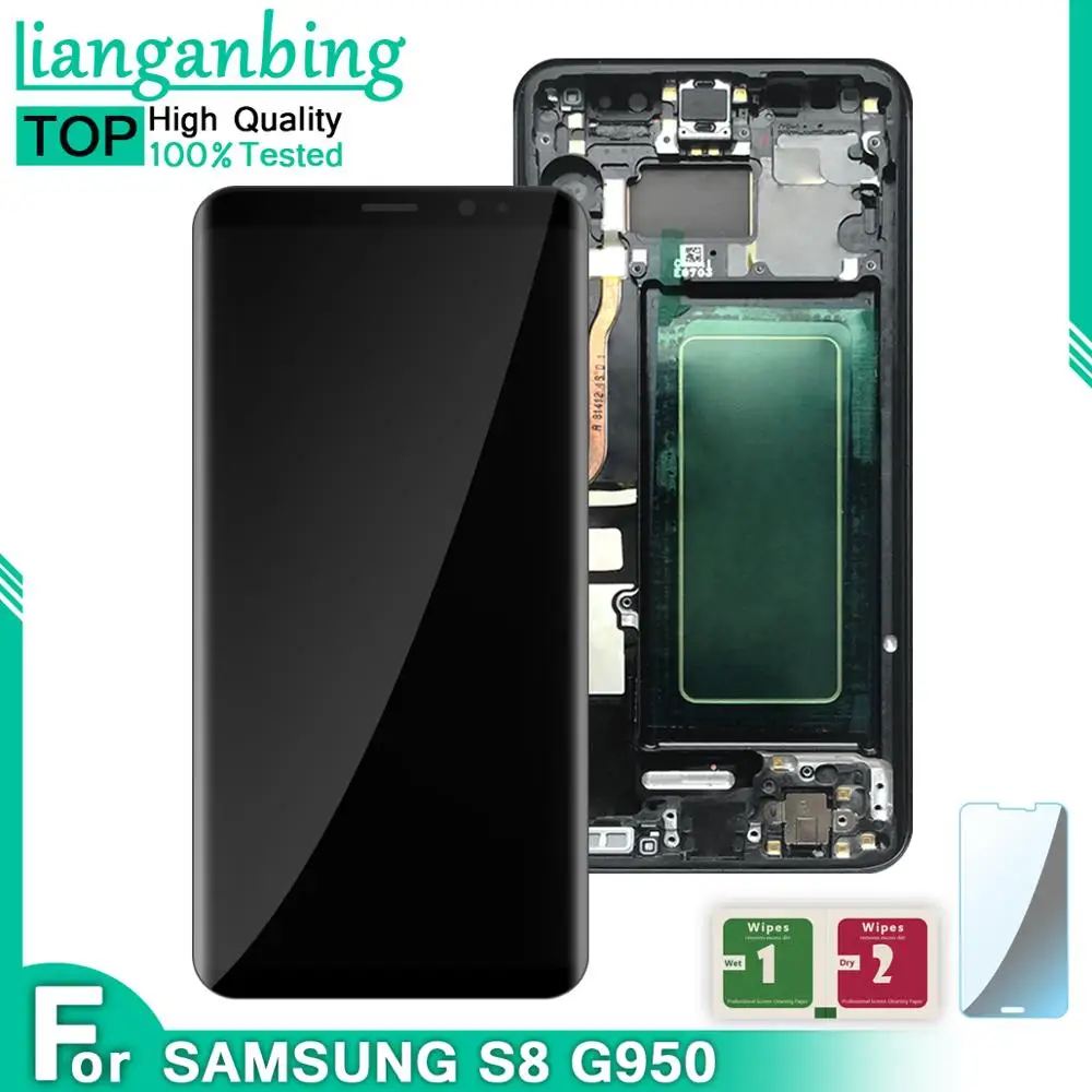 ЖК-дисплей Super AMOLED для Samsung Galaxy S8 + Plus G950F G950FD G9500 G950U сменный сенсорный экран в сборе