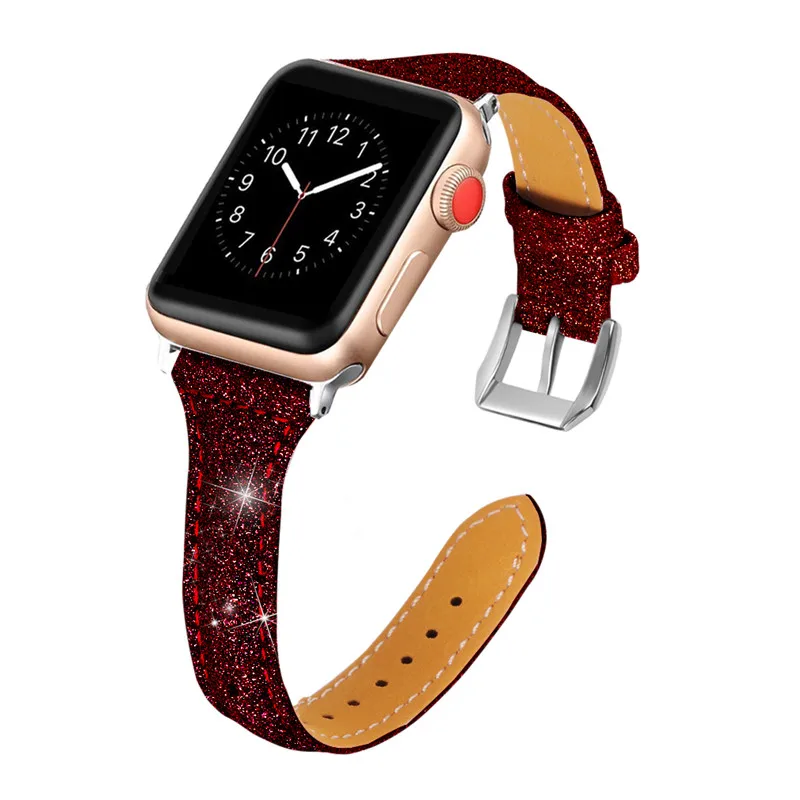 50 шт. Роскошные брендовые Кожаные Ремешки для наручных часов Apple Watch Band Iwatch 38 мм 42 40