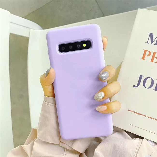 T4 Хит, чехол для samsung Galaxy S10 Plus S10e, чехол из жидкого силикона, мягкий чехол для телефона samsung S10 - Цвет: T4