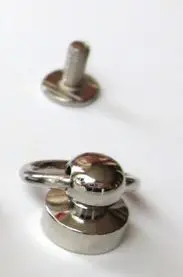 silvery Круглая головка кольцо spiles панк латунная одежда заклепки с винтами для сумки, шляпы, обуви, кожаный чокер чехол для телефона diy ремесло - Цвет: silvery