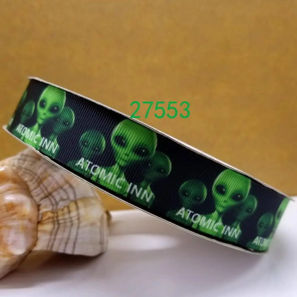 50 ярдов мультфильм напечатанный grosgrain ленты 28481 - Цвет: 27553