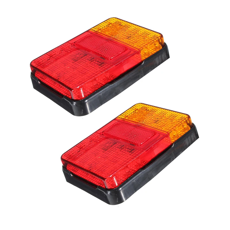

1 Pair Car LED Rear Tail Lights Stop Brake Lamp Indicator Light for Automobiles Truck Trailer 12V Car Accessories