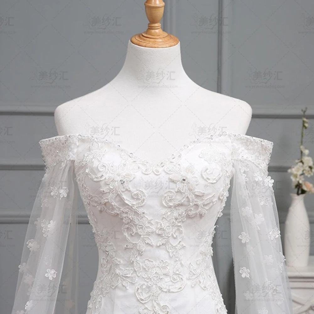Vestido De Noiva Sereia изготовление на заказ бисер жемчуг Аппликации со стразами цветы русалка свадебное платье с шалью купить Китай прямые