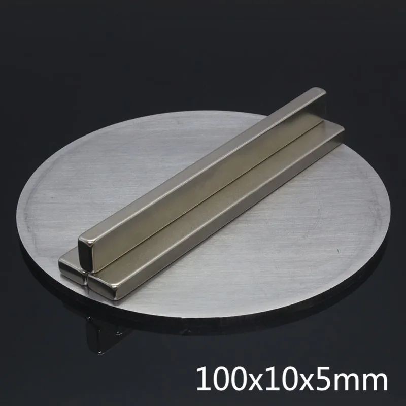 1pcs neodymium magnet Rare earth strip 100*10*5 Powerful magnetic NdFeB magnets 100X10X5 Free Shipping | Обустройство дома