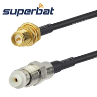 superbat fme female jack to rp sma female rg174 15cm rf coaxial jumper cable assembly industrial cable assembly