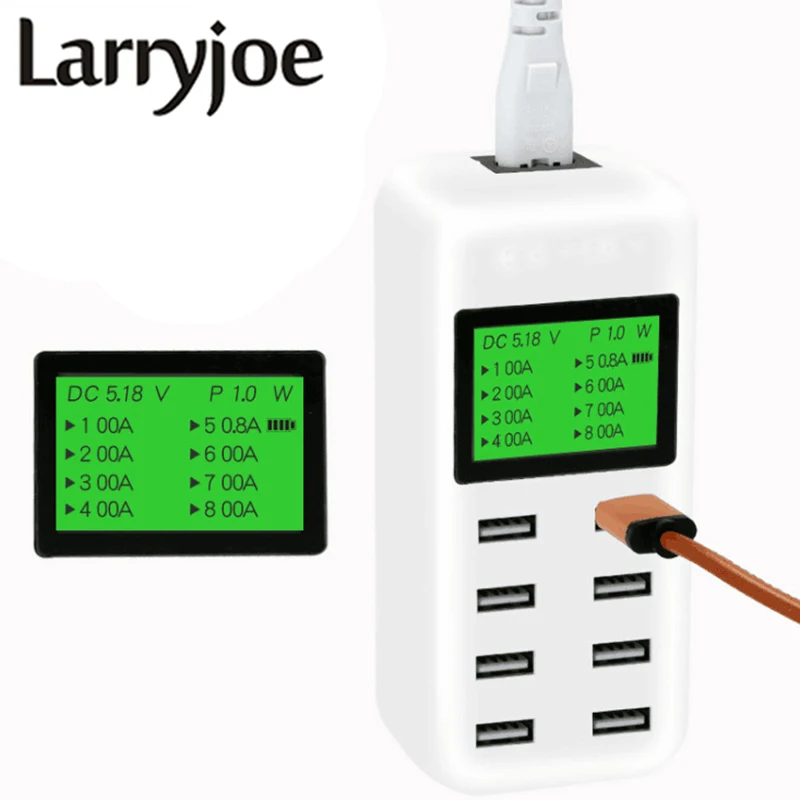 Умное зарядное устройство Larryjoe для путешествий совместимое со всеми портами USB 2