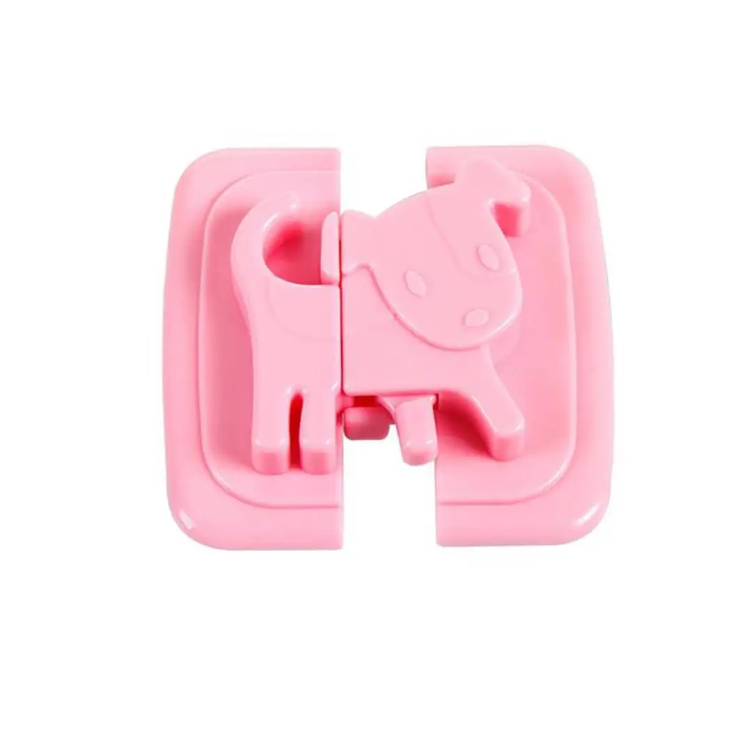 pink Защитный замок для детей, встроенный холодильник, твердый креативный замок с жемчугом, фиксированные ящики и т. д. для дома - Цвет: pink