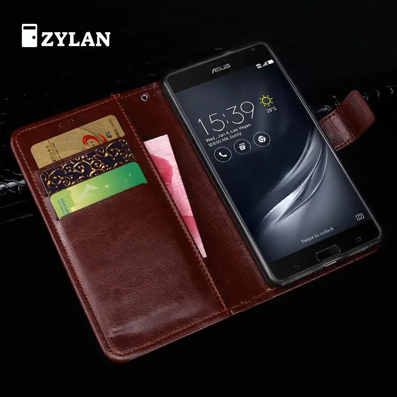 ZYLAN новый для Asus Zenfone AR ZS571KL чехол Высокое качество Флип кожаный подставка и