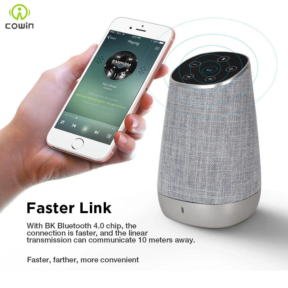 Водонепроницаемая портативная Bluetooth Колонка Cowin DiDa15w беспроводной сабвуфер