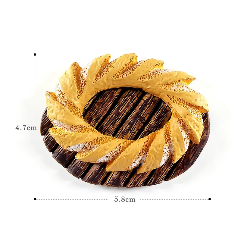 Cookie 1 шт. магнит для завтрака, хлеба, яиц, холодильника, мультяшная пищевая белая доска, наклейка, магниты для холодильника из смолы, аксессуары для украшения дома DIY - Цвет: Cookie