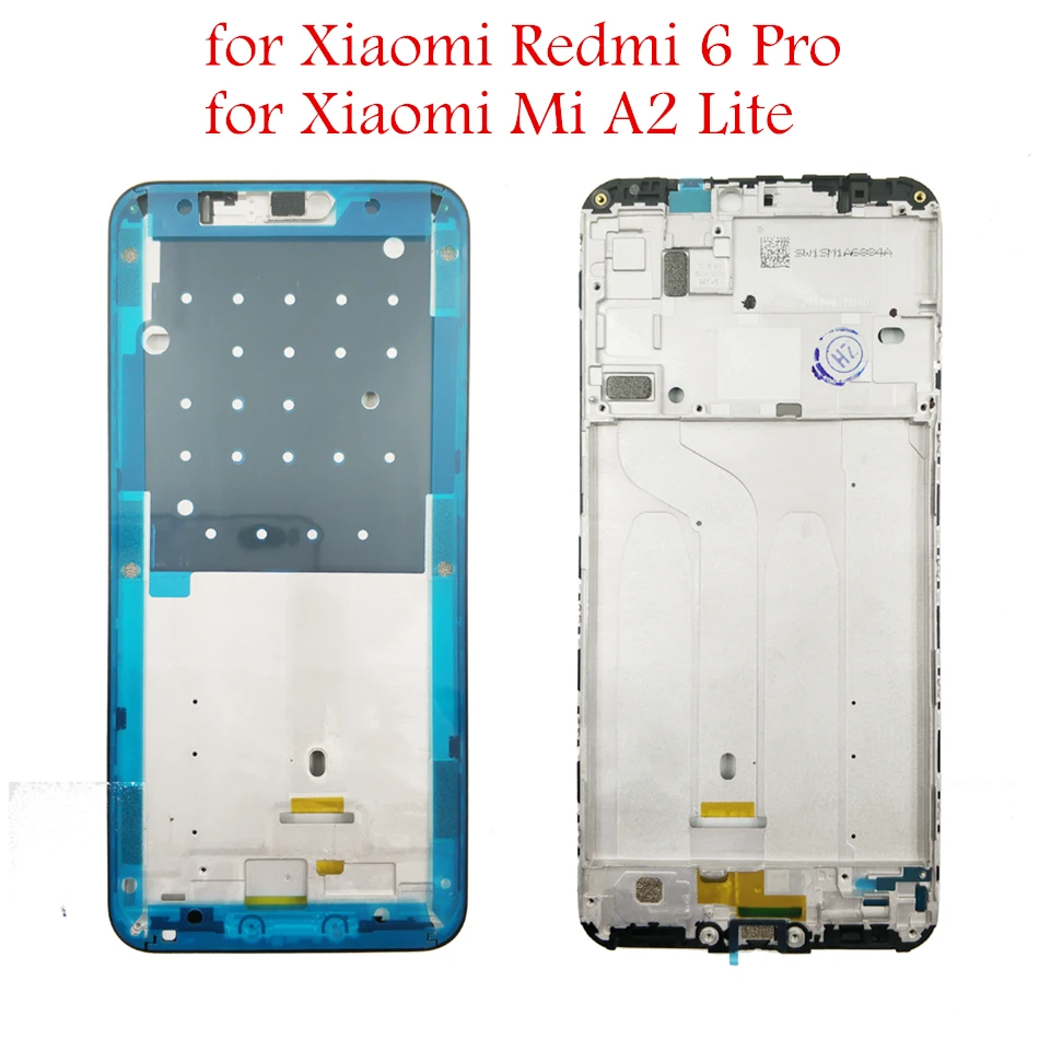 Лицевая панель для Xiaomi Mi A2 Lite Redmi 6 Pro передняя с ЖК экраном поддерживающая рамка