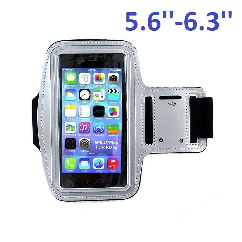 6.3 Inch-Silver Мобильный наручный чехол для телефона, Спортивная женская сумка кейс для бега держатель мобильного телефона бегущий отражающий браслет для смартфона - Цвет: 6.3 Inch-Silver