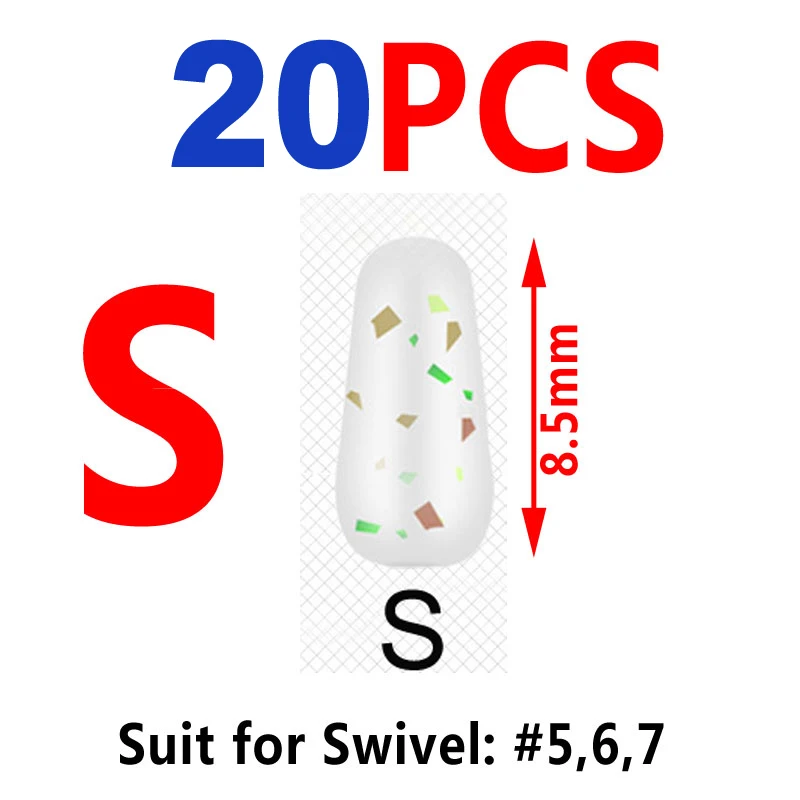 S 8.5mm 20pcs Bimoo 30 шт. силикагель длинный цилиндр мягкие бобы космическое снаряжение рыболовное поплавок Bean пробка Карп Рыбалка Соленая вода рыболовные аксессуары - Цвет: S 8.5mm 20pcs