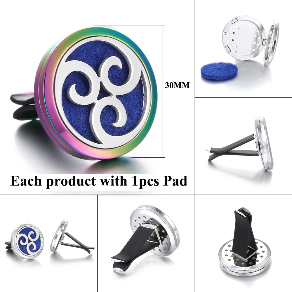 Aromatherapy Jewelry Car Air Freshener Tree of Life Paw Magnetic Essential Oil Diffuser Vent Clip Aromatherapy Perfume Locket