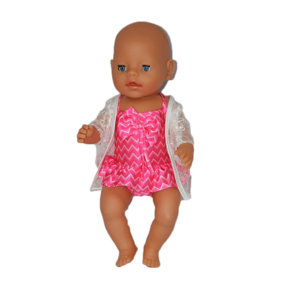 2017 New Style Pink Bikini/Swimsuit Doll Clothes Wear fit 43cm Baby Born zapf Children best Birthday Gift AX28 | Игрушки и хобби