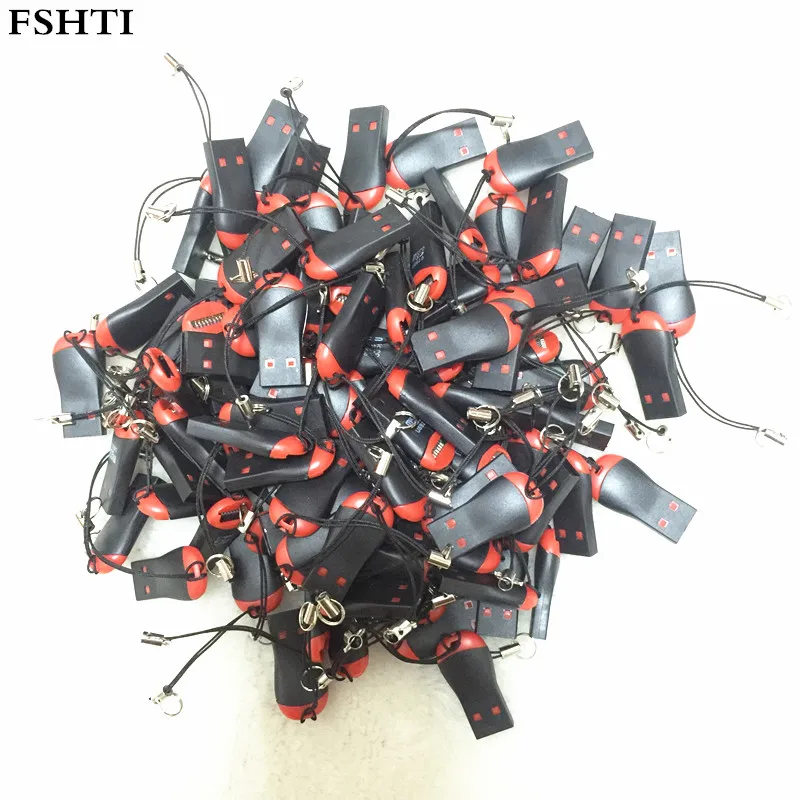 100 шт. Новый высокоскоростной USB 2 0 Mini Micro SD T Flash TF M2 считыватель карт памяти