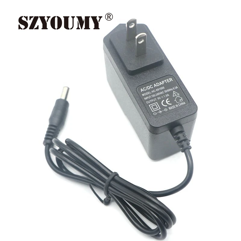 SZYOUMY Бесплатная доставка зарядное устройство конвертер адаптер DC 9 в 1A ЕС вилка