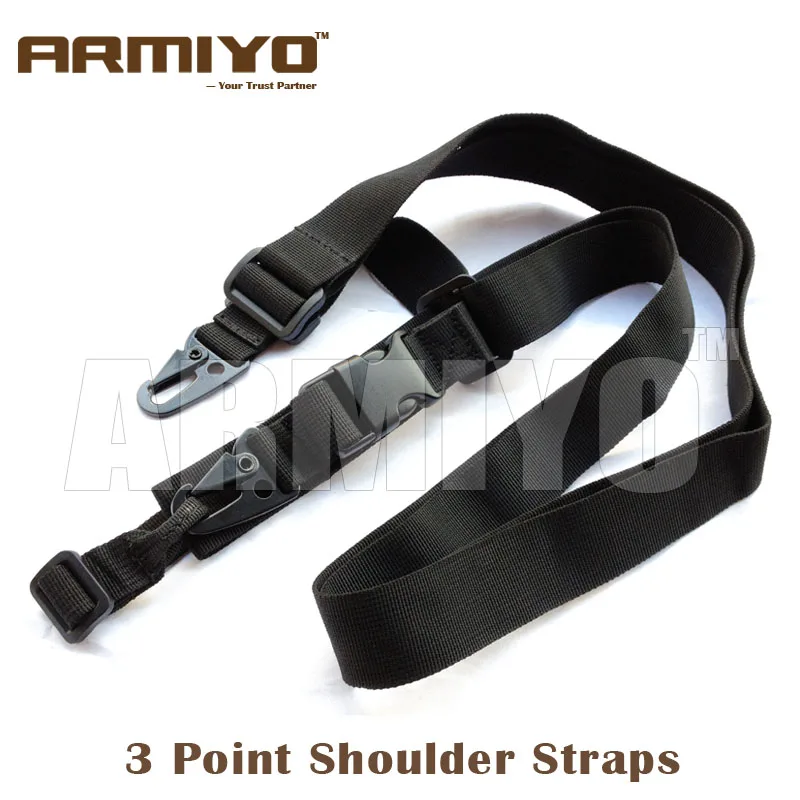 Тактический Armiyo 3-точечные плечевые ремни Пояс для винтовки Bungee AK m16 стрельбы