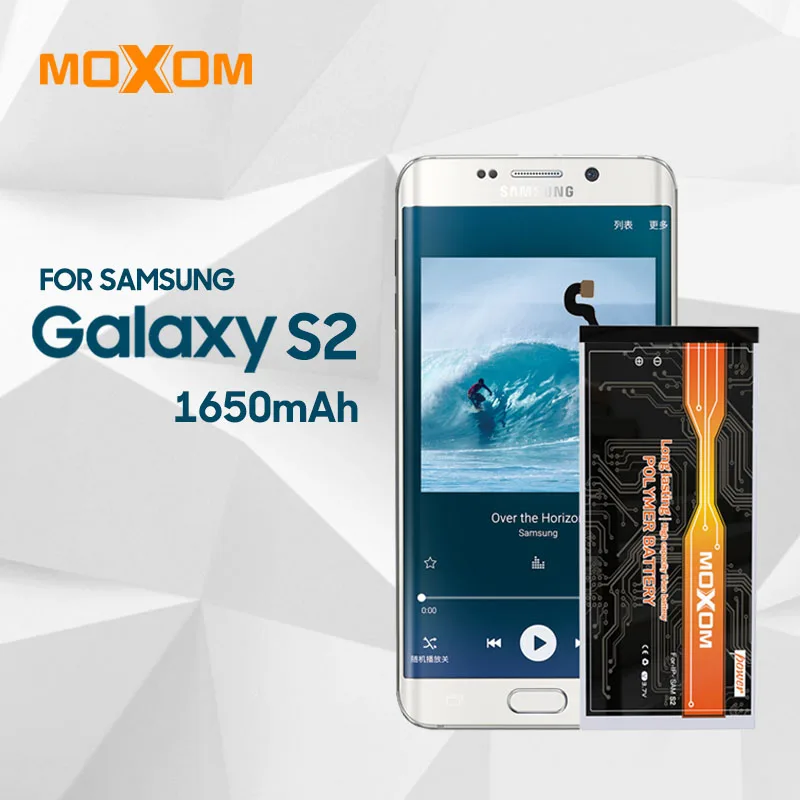Аккумулятор MOXOM для Samsung Galaxy S2 сменный аккумулятор емкостью 1650 мАч литий