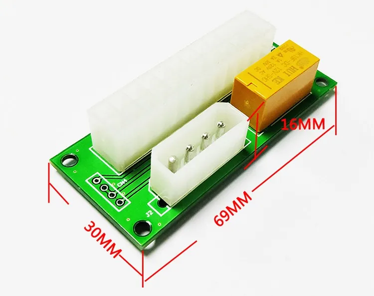 SATA 4 контактный Настольный ATX 24PIN двойной блок питания синхронизатор удлинитель