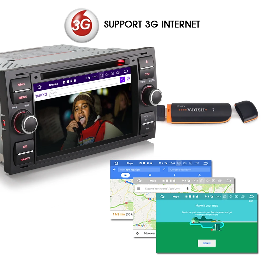 Android 8 0 DAB + авторадио СБ Navi WiFi 3G RDS SD DVR OBD Bluetooth DTV IN Автомобильный GPS навигатор плеер