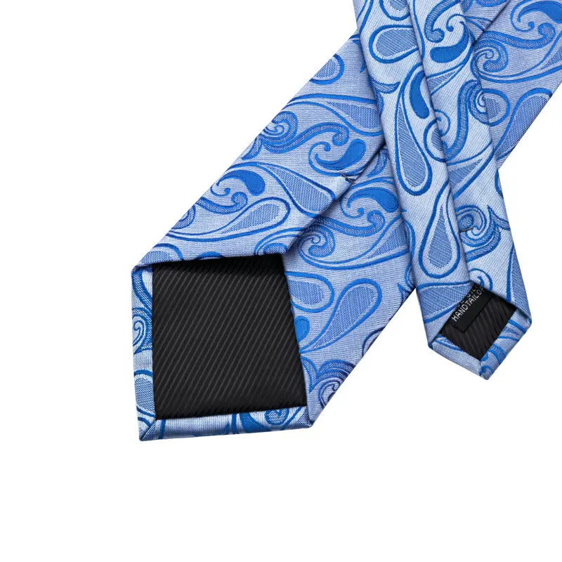 SN 1157 Синие Новые Галстуки Hanky запонки наборы мужские 100% шелковые галстуки для