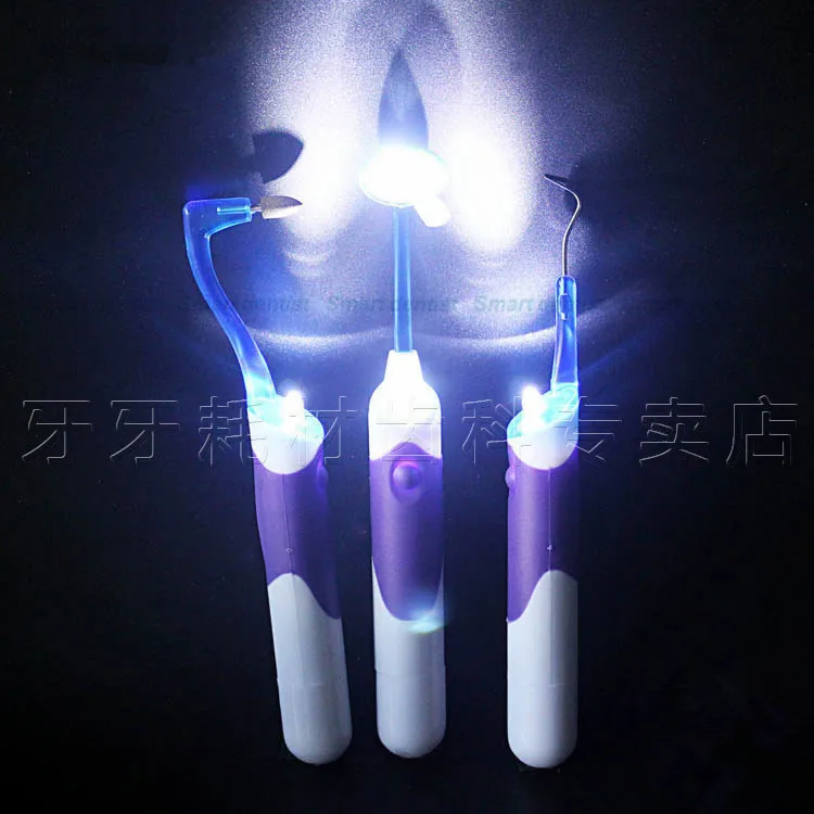 Новое зеркало для полости рта три в одном светодиодный молярный зуб с крючком