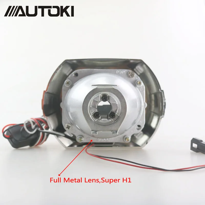 AUTOKI 2018 Новый X5 LED Ангельские Глазки с дьявольским глазом полностью металлический