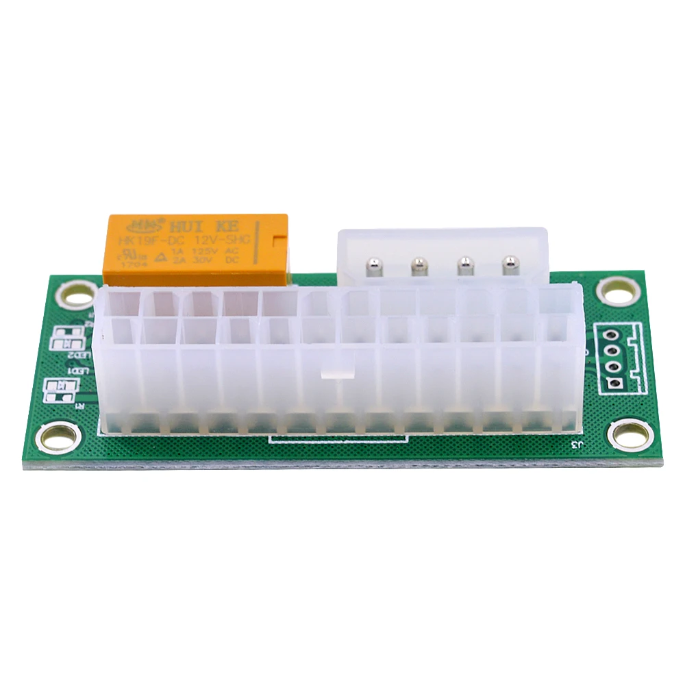 CHIPAL Dual PSU Adapter 4Pin to 24Pin Sync Synchronous Starter ADD2PSU Card ATX Power Supply for Bitcoin Litecoin Miner Mining |