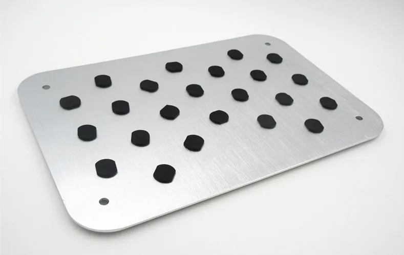 Car styling Auto Aluminum Floor Carpet Mat Pad Plate Pedal Foot Rest Set For Smart with logo Free Shipping | Автомобили и
