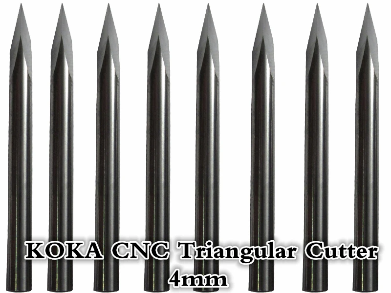 4 мм 24 размера бесплатная доставка CNC треугольная карбидная торцевая фреза